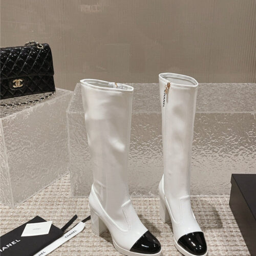 High Quality Luxury Chanel Catwalk Platform High Heel Boots – Style 67846 alternate view