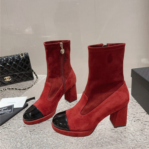 High Quality Luxury Chanel Catwalk Platform High Heel Boots – Style 00614