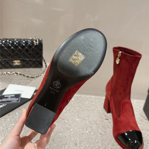 High Quality Luxury Chanel Catwalk Platform High Heel Boots – Style 00614 product detail