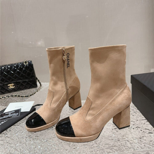 High Quality Luxury Chanel Catwalk Platform High Heel Boots – Style 33382