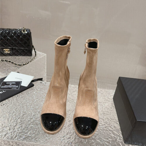 High Quality Luxury Chanel Catwalk Platform High Heel Boots – Style 33382 alternate view