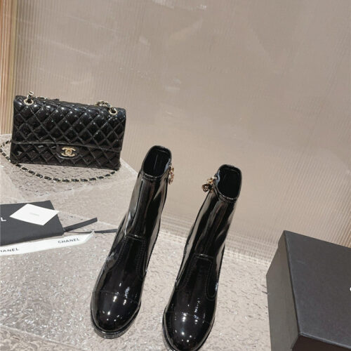 High Quality Luxury Chanel Catwalk Platform High Heel Boots – Style 98918 alternate view