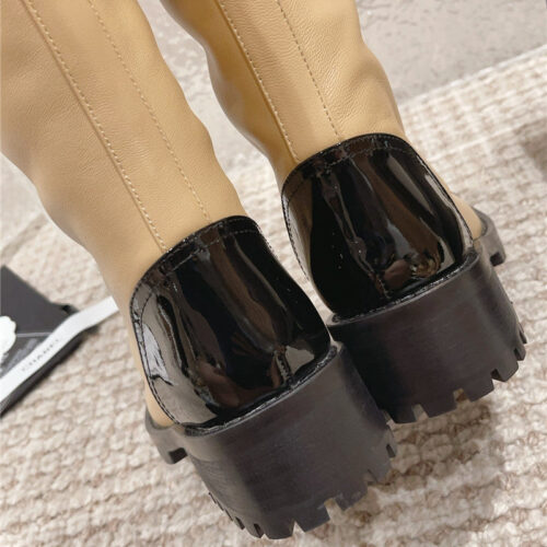 High Quality Luxury Chanel New Autumn And Winter Pearl Zipper Boots – Style 44550 product detail