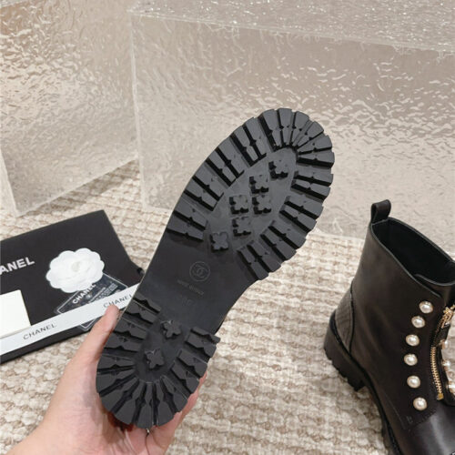 High Quality Luxury Chanel New Autumn And Winter Pearl Zipper Boots – Style 72230 product detail