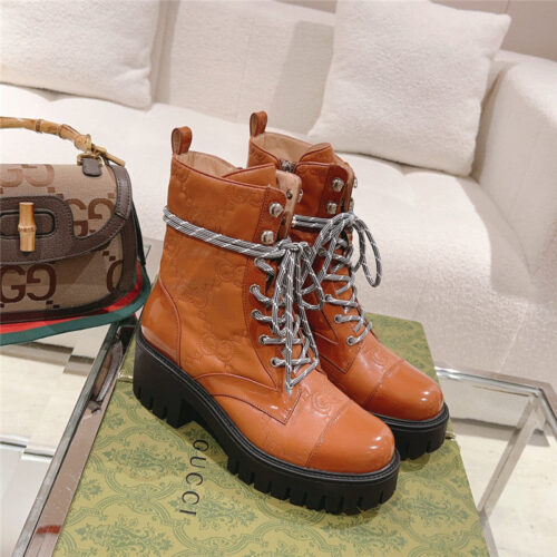 High Quality Luxury Gucci New Martin Boots – Style 97267 alternate view
