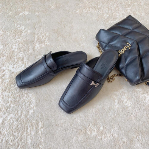 High Quality Luxury Hermes Casual Mules Slippers
