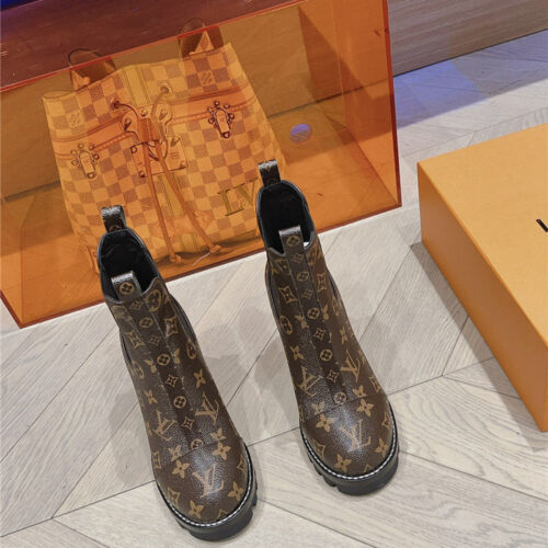 High Quality Luxury Louis Vuitton New Autumn And Winter High Heel Boots – Style 31875