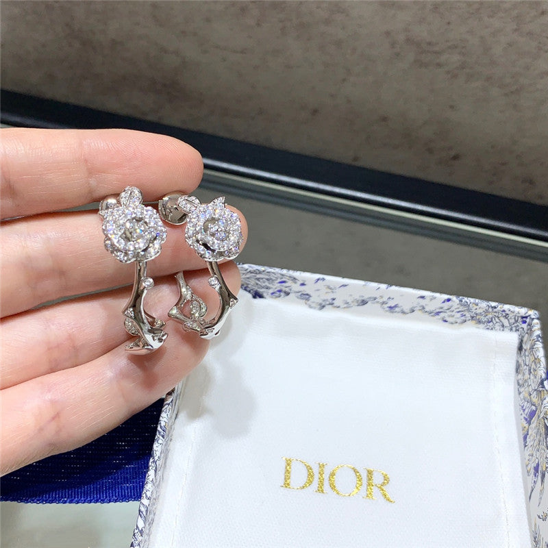 High Quality Luxury Dior Rose Earrings product detail