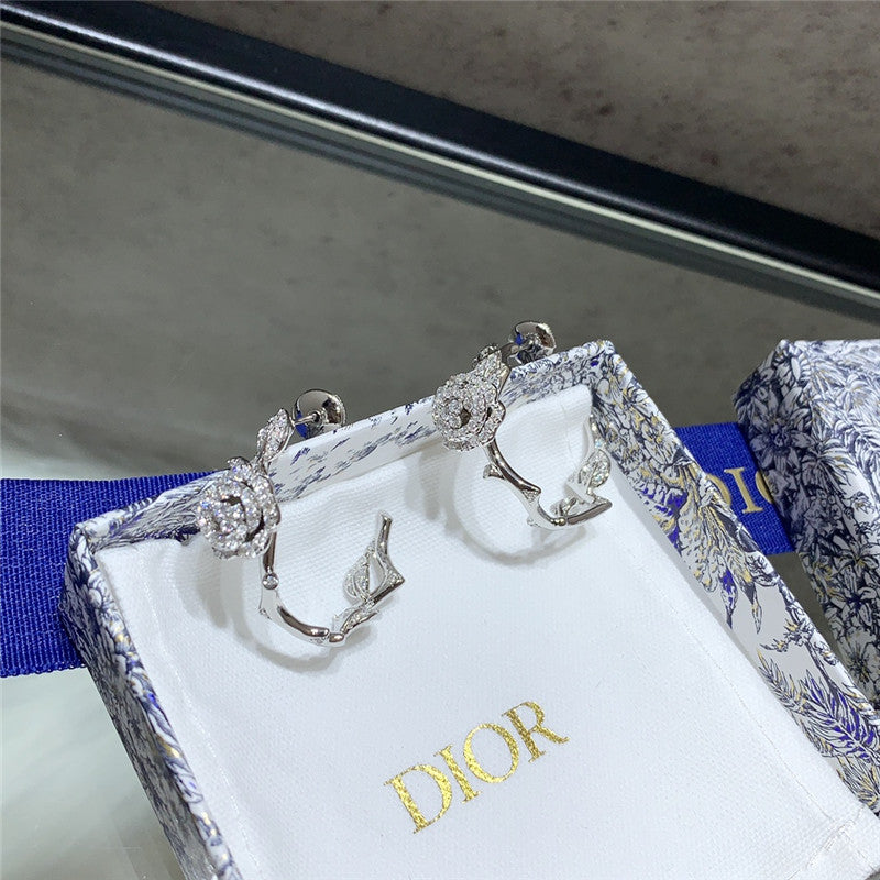 High Quality Luxury Dior Rose Earrings product detail