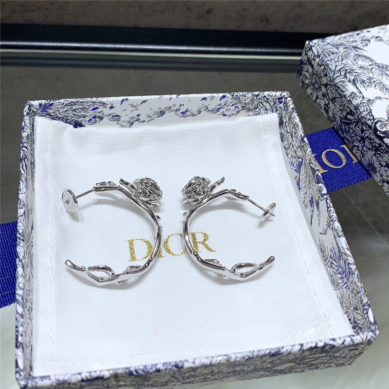 High Quality Luxury Dior Rose Earrings product detail