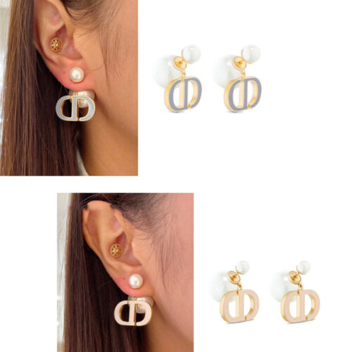 High Quality Luxury Dior Cd Pearl Earrings product detail
