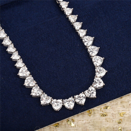 High Quality Luxury Chanel Love White Diamond Necklace alternate view