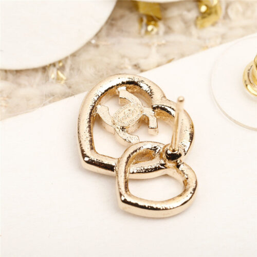 High Quality Luxury Chanel Double Love Earrings product detail