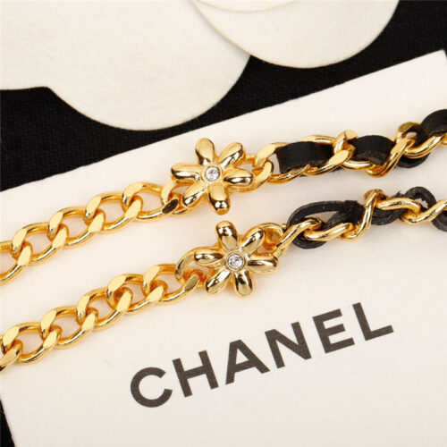 High Quality Luxury Chanel Handmade Small Flower Double C Long Chain product detail