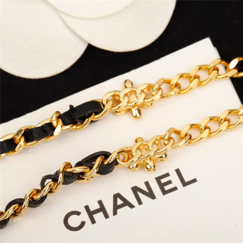 High Quality Luxury Chanel Handmade Small Flower Double C Long Chain product detail