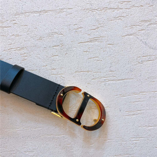 High Quality Luxury Dior Gold Brass Metal 30 Montaigne *Cd* Belt – Style 07750 alternate view