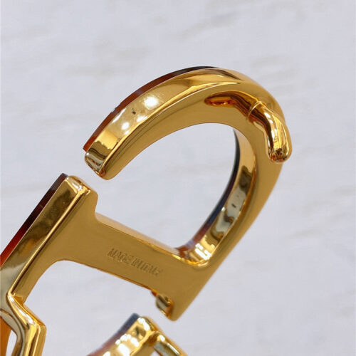 High Quality Luxury Dior Gold Brass Metal 30 Montaigne *Cd* Belt – Style 06054 product detail