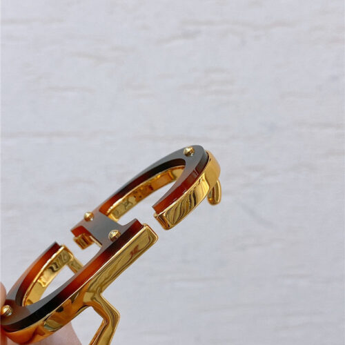 High Quality Luxury Dior Gold Brass Metal 30 Montaigne *Cd* Belt – Style 35430 alternate view