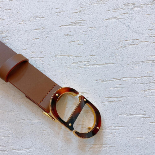 High Quality Luxury Dior Gold Brass Metal 30 Montaigne *Cd* Belt – Style 30342 alternate view