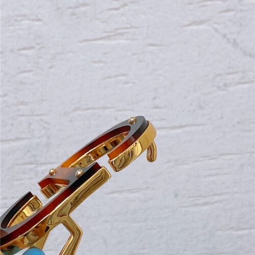 High Quality Luxury Dior Gold Brass Metal 30 Montaigne *Cd* Belt – Style 63110 product detail