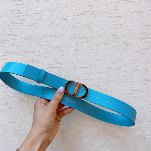 High Quality Luxury Dior Gold Brass Metal 30 Montaigne *Cd* Belt – Style 63110 alternate view