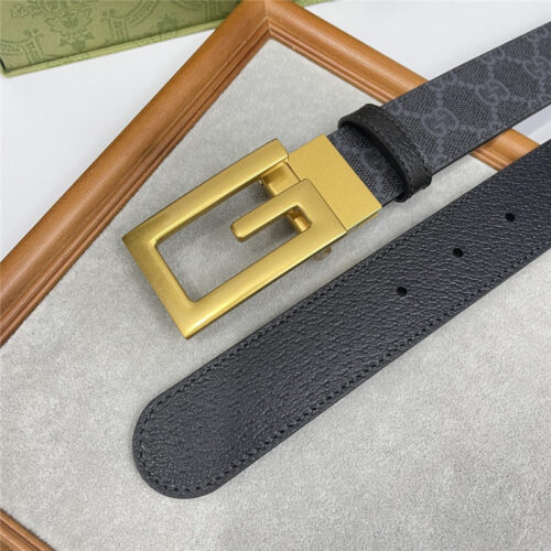 High Quality Luxury Gucci Three-Claw Pigskin Leather Belt product detail