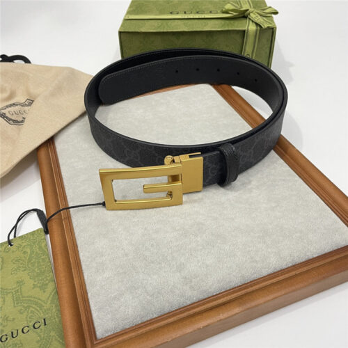High Quality Luxury Gucci Three-Claw Pigskin Leather Belt product detail