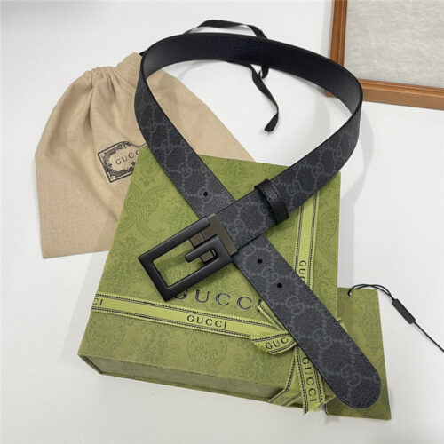 High Quality Luxury Gucci Three-Claw Pigskin Leather Belt – Style 62918 alternate view