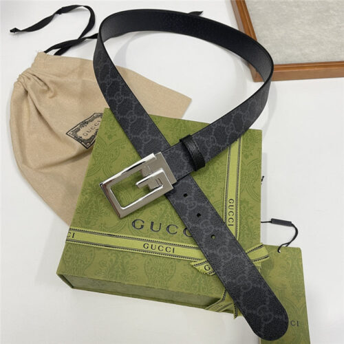 High Quality Luxury Gucci Three-Claw Pigskin Leather Belt – Style 23366 product detail