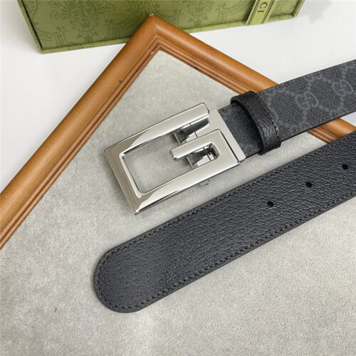High Quality Luxury Gucci Three-Claw Pigskin Leather Belt – Style 23366 product detail