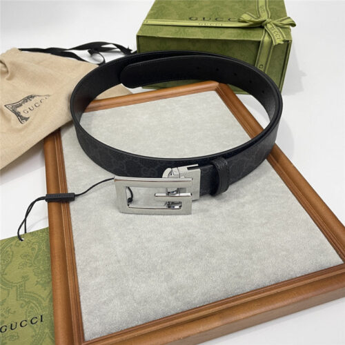 High Quality Luxury Gucci Three-Claw Pigskin Leather Belt – Style 23366 product detail