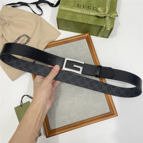 High Quality Luxury Gucci Three-Claw Pigskin Leather Belt – Style 23366 product detail