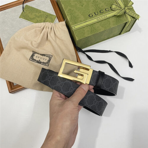 High Quality Luxury Gucci Three-Claw Pigskin Leather Belt – Style 56134 alternate view