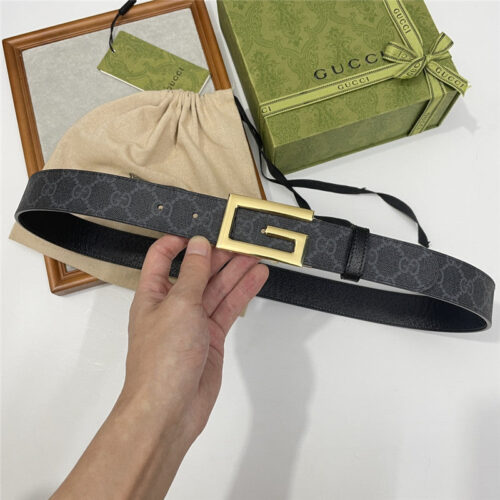 High Quality Luxury Gucci Three-Claw Pigskin Leather Belt – Style 56134