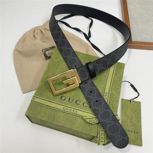 High Quality Luxury Gucci Three-Claw Pigskin Leather Belt – Style 56134 product detail