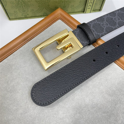 High Quality Luxury Gucci Three-Claw Pigskin Leather Belt – Style 56134 product detail