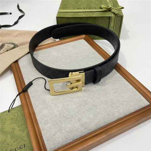 High Quality Luxury Gucci Three-Claw Pigskin Leather Belt – Style 56134 product detail