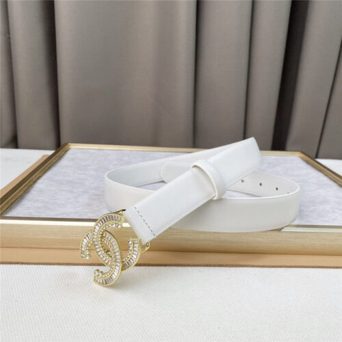 High Quality Luxury Chanel Plain Cowhide 3Cm Versatile Small Belt product detail