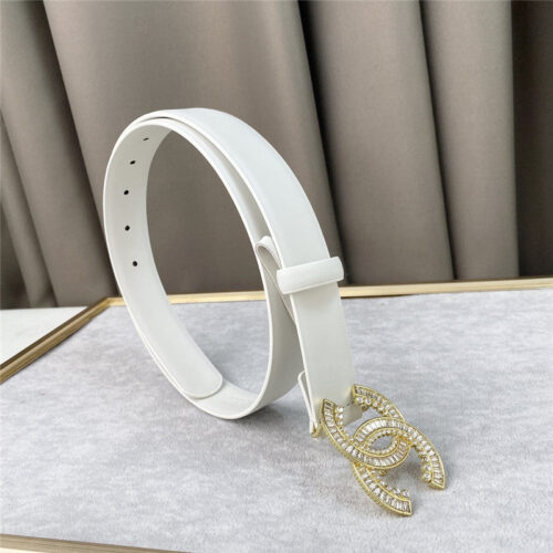 High Quality Luxury Chanel Plain Cowhide 3Cm Versatile Small Belt alternate view