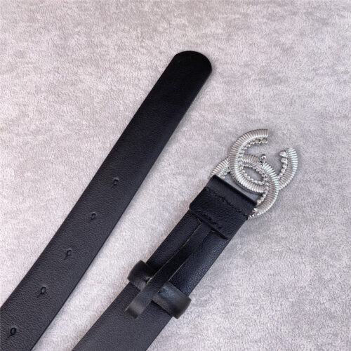High Quality Luxury Chanel Plain Cowhide 3Cm Versatile Small Belt – Style 92006 product detail