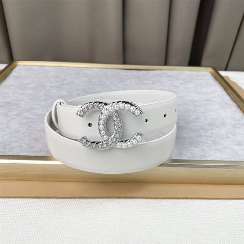 High Quality Luxury Chanel Plain Cowhide 3Cm Versatile Small Belt – Style 57542 product detail