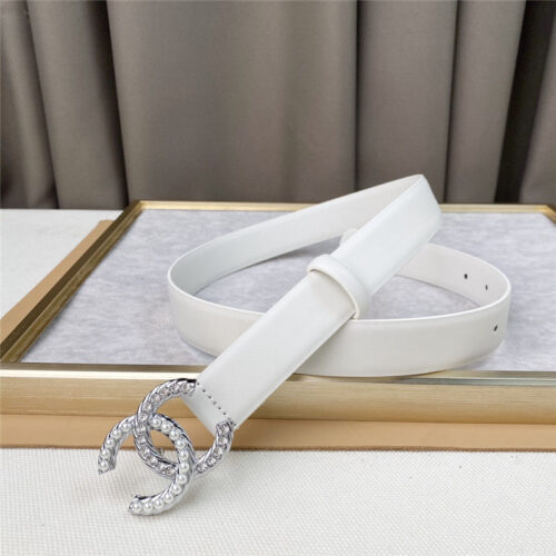 High Quality Luxury Chanel Plain Cowhide 3Cm Versatile Small Belt – Style 57542 product detail