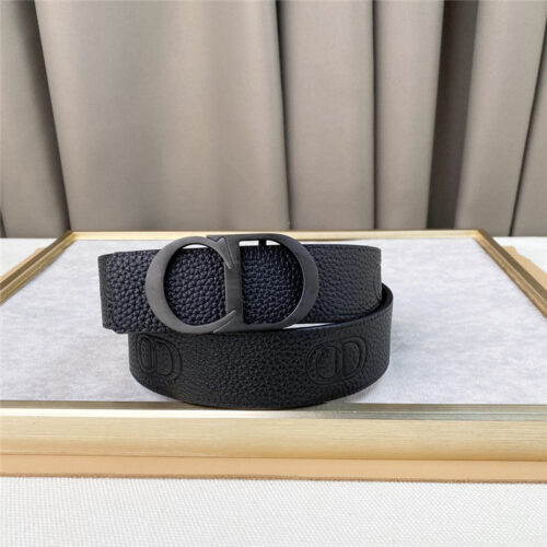 High Quality Luxury Dior Pure Copper Hardware 3.8Cm Wide Belt alternate view