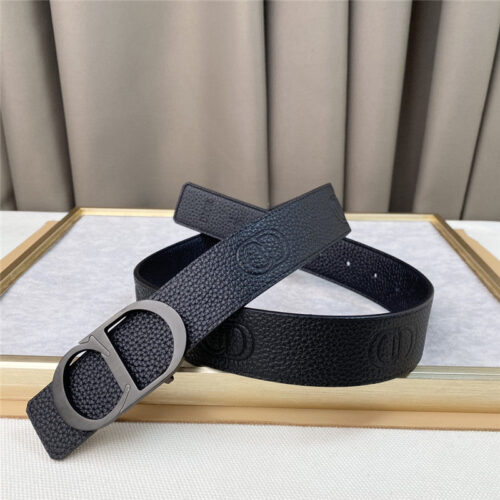High Quality Luxury Dior Pure Copper Hardware 3.8Cm Wide Belt product detail
