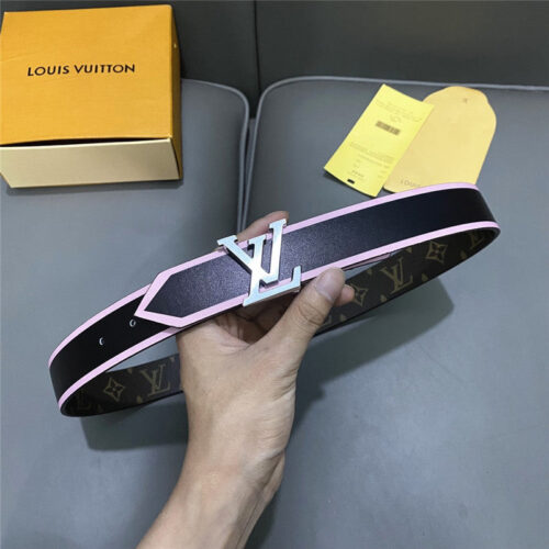 High Quality Luxury Louis Vuitton Classic Old Flower Belt – Style 06886 alternate view