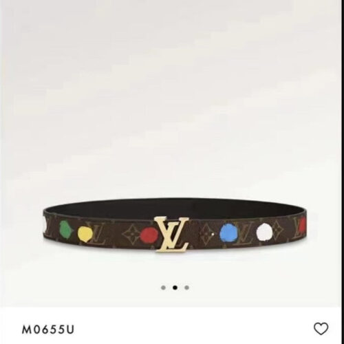 High Quality Luxury Louis Vuitton New Gradient Pattern Womens Belt alternate view