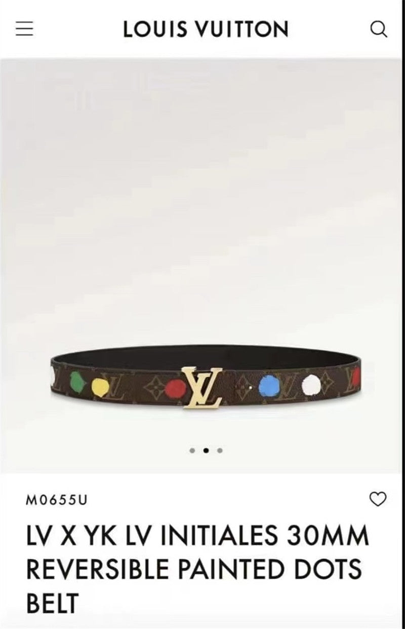 High Quality Luxury Louis Vuitton New Gradient Pattern Womens Belt product detail