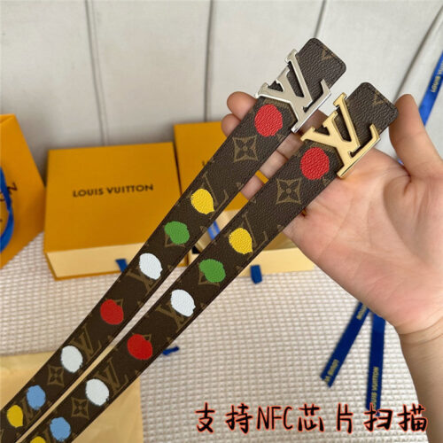 High Quality Luxury Louis Vuitton New Gradient Pattern Womens Belt product detail