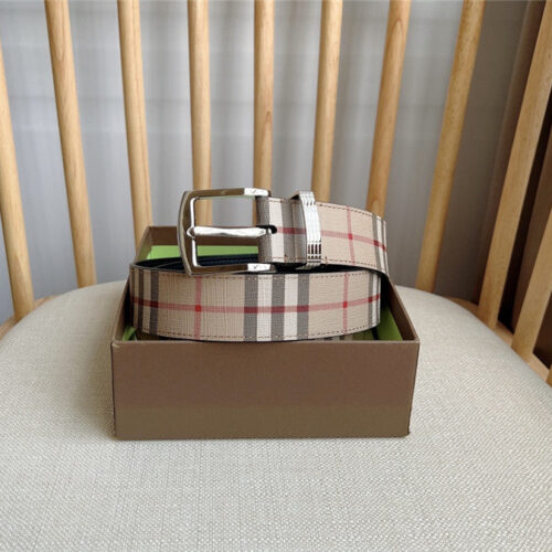 High Quality Luxury Burberry Belt Loop Engraved With Burberry Check product detail