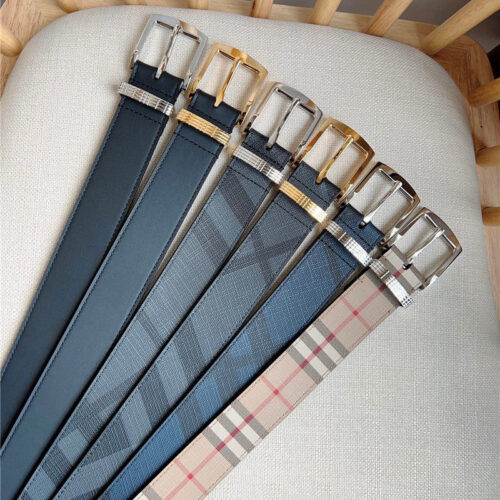 High Quality Luxury Burberry Belt Loop Engraved With Burberry Check product detail